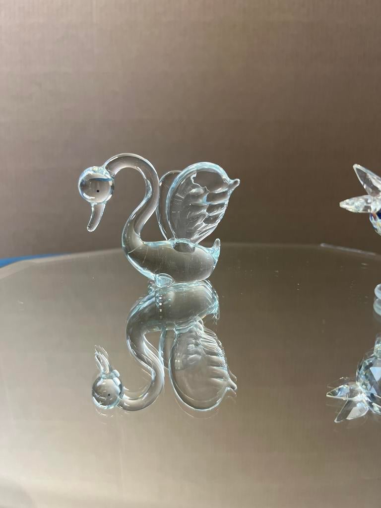 Kristallen dieren beeldjes Nachtmann + vitrine kast, Ophalen of Verzenden