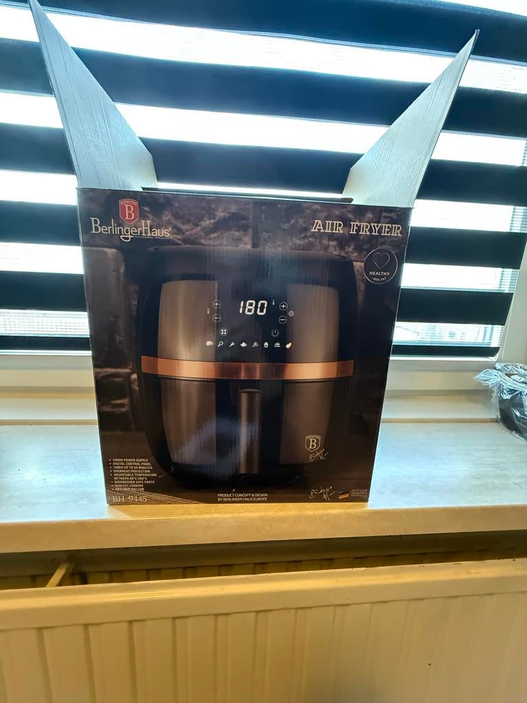 Berlinger Haus Rose Goud Airfryer - Nieuw in doos!, Ophalen of Verzenden, Nieuw, Airfryer