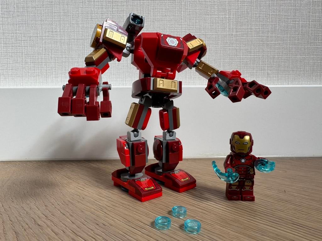 100% compleet Lego Avengers 76140 Iron Man Mech, Marvel, Lego, Ophalen of Verzenden, Zo goed als nieuw