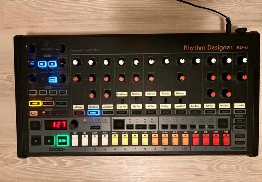 Behringer RD-8 Rhythm Designer - 808 Clone Drumcomputer, Verzenden, Zo goed als nieuw, Overige merken