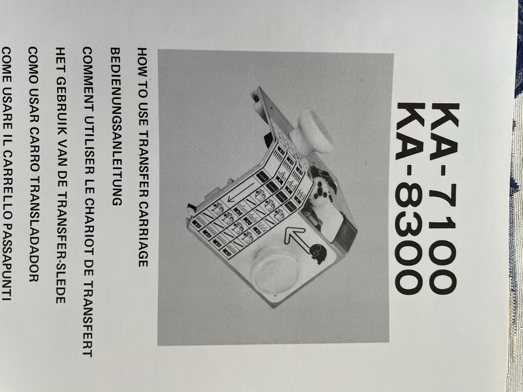 Brother Transfer Carriage KA-8300 voor breimachine, Ophalen of Verzenden, Zo goed als nieuw, Toebehoren, Brother