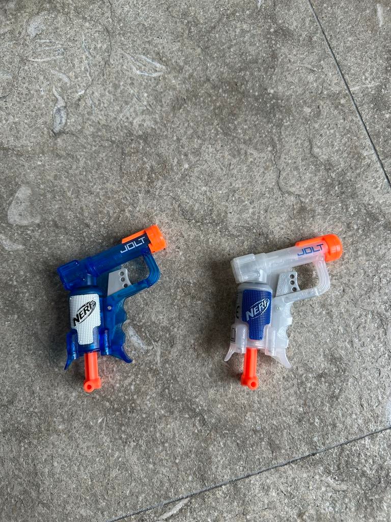 Drie kleine Nerf Guns - Jolt en Reflex IX-1, Ophalen, Zo goed als nieuw, Jongen of Meisje