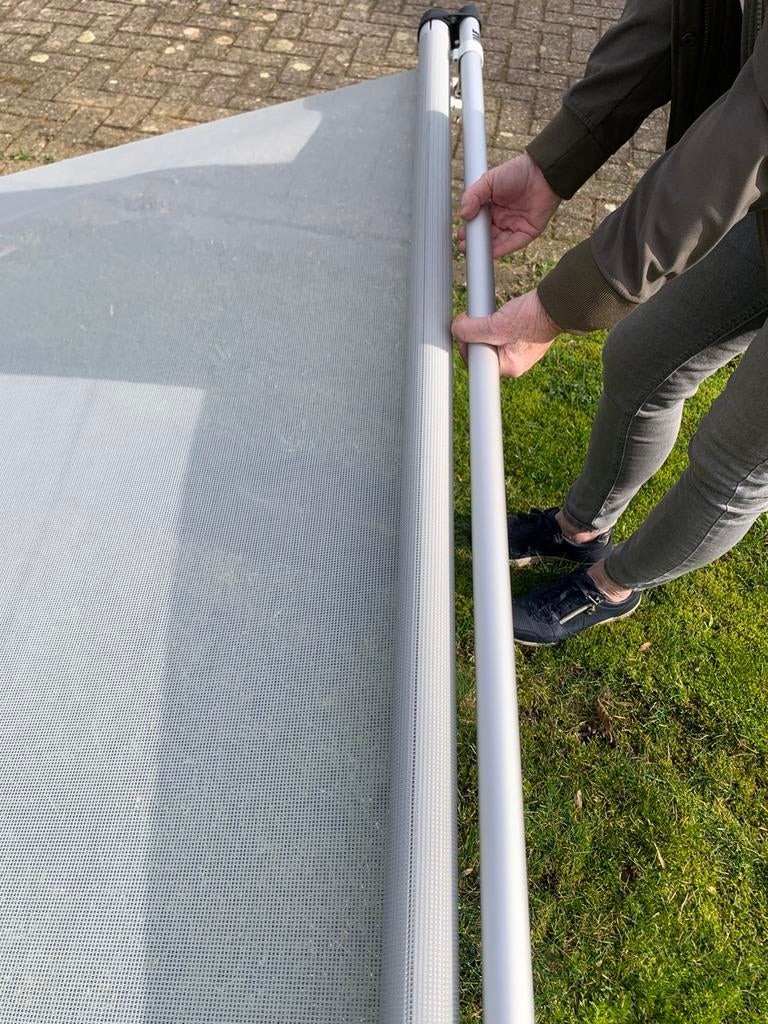 Uittrekbaar windscherm, Ophalen, Zo goed als nieuw