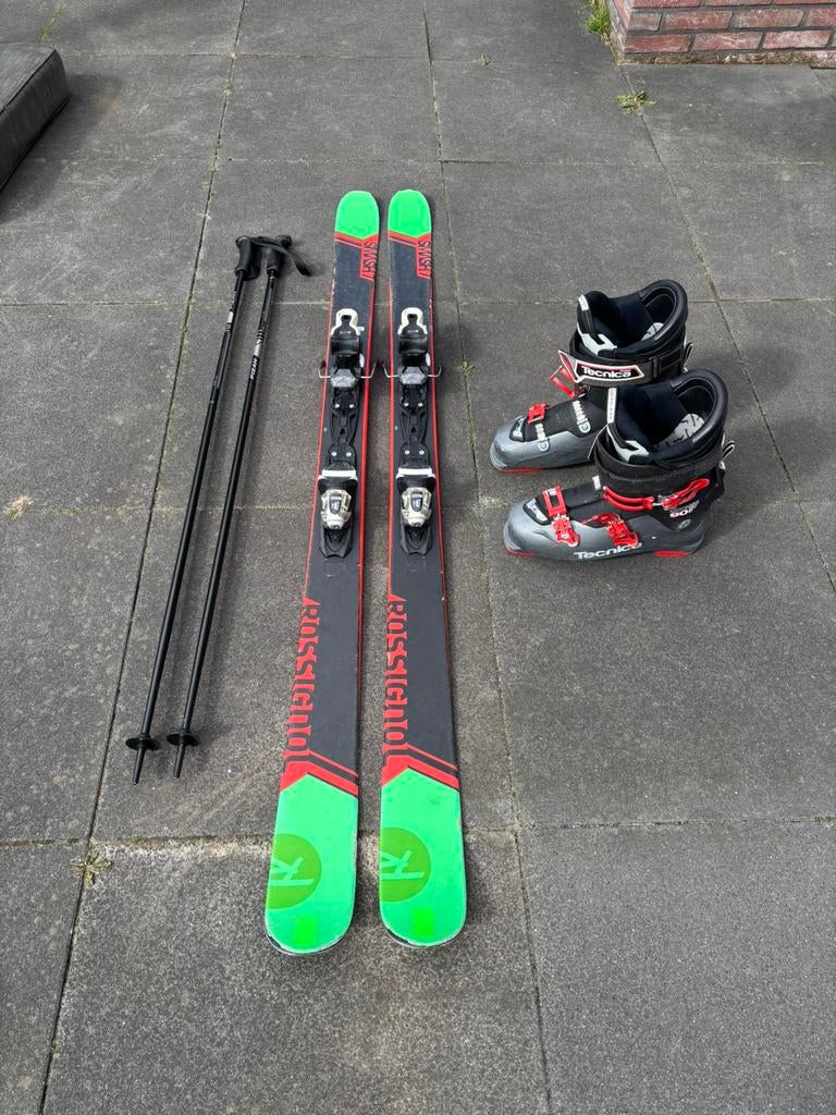 Complete Ski set maat 47, 160 tot 180 cm, Gebruikt, Rossignol, Ophalen of Verzenden