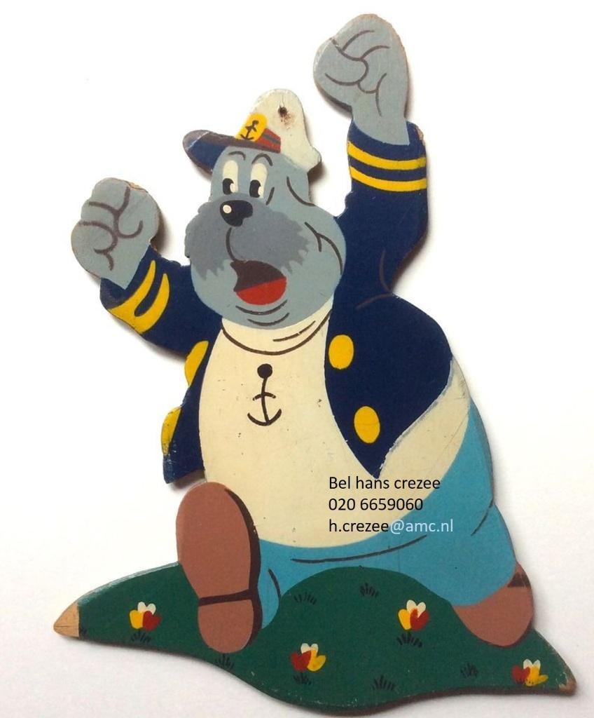 zoek oud toonder tom poes bommel hout bercolux kapstok lamp, Ophalen of Verzenden