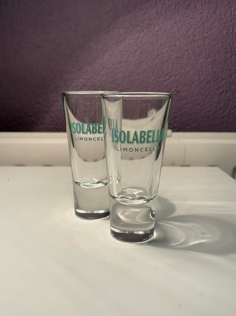 Isolabella Limoncello Shotglaasjes, Ophalen of Verzenden, Zo goed als nieuw, Borrel- of Shotglas