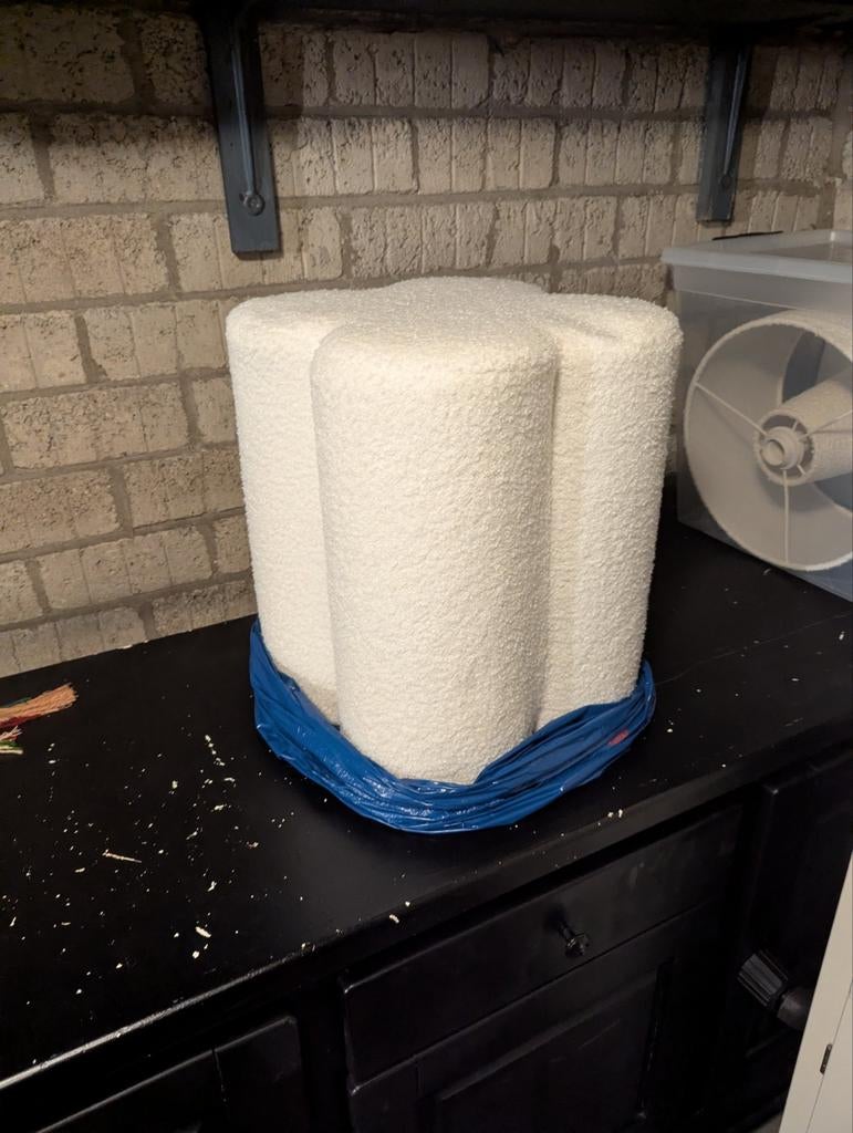 Leuke teddy poef, Huis en Inrichting, Banken | Voetenbanken en Poefen, Ophalen, Nieuw, Romantische, Stof