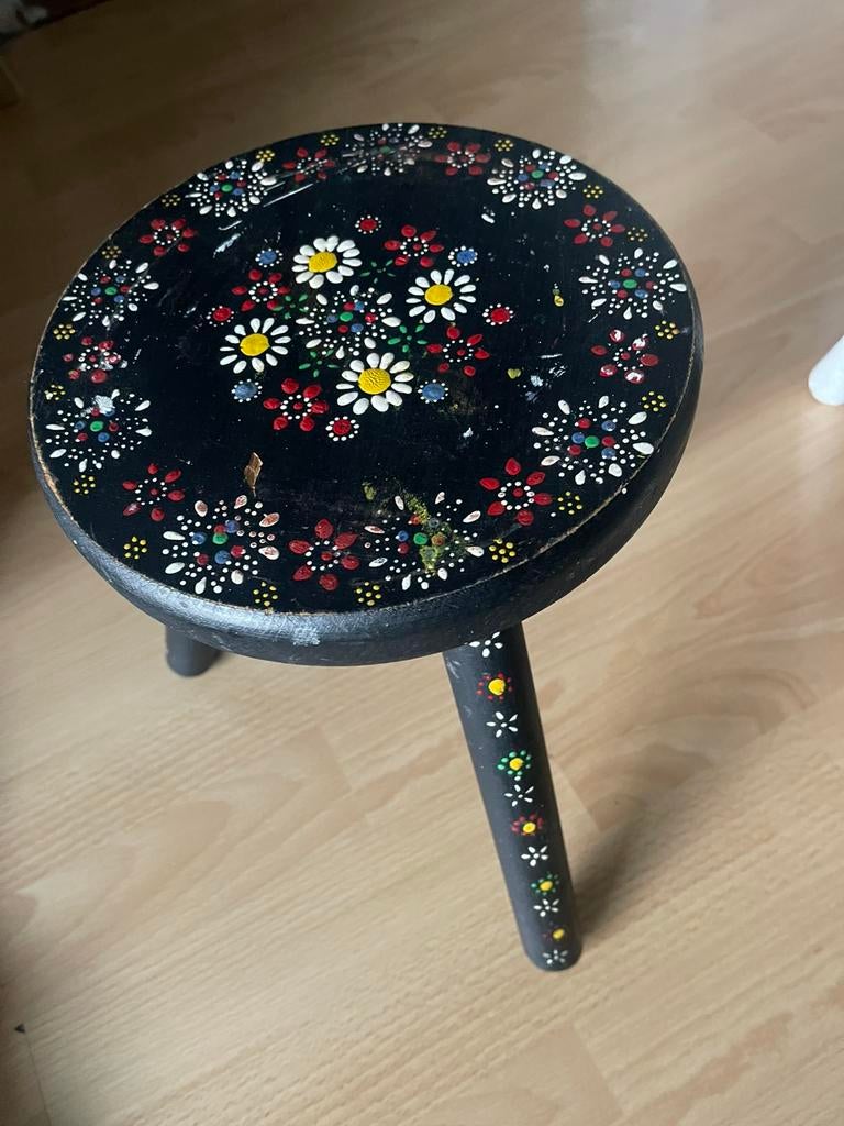 Krukje / driepoot / hout, Huis en Inrichting, Ophalen of Verzenden, Gebruikt, Hout