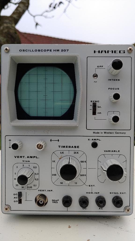 Hameg analoge Oscilloscoop HM-207, Ophalen of Verzenden, Gebruikt, Elektriciteit