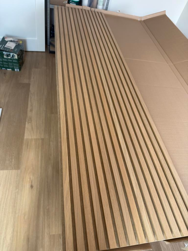 Woodupp Akupanel | 240 cm hoog | Klassiek eiken met beige vi, Ophalen, Minder dan 25 mm, Eiken, Overige typen