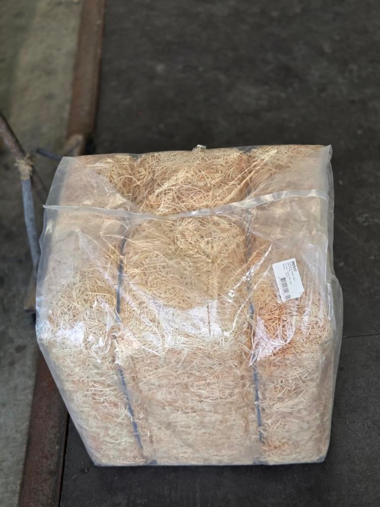 Houtwol 10kg, Ophalen