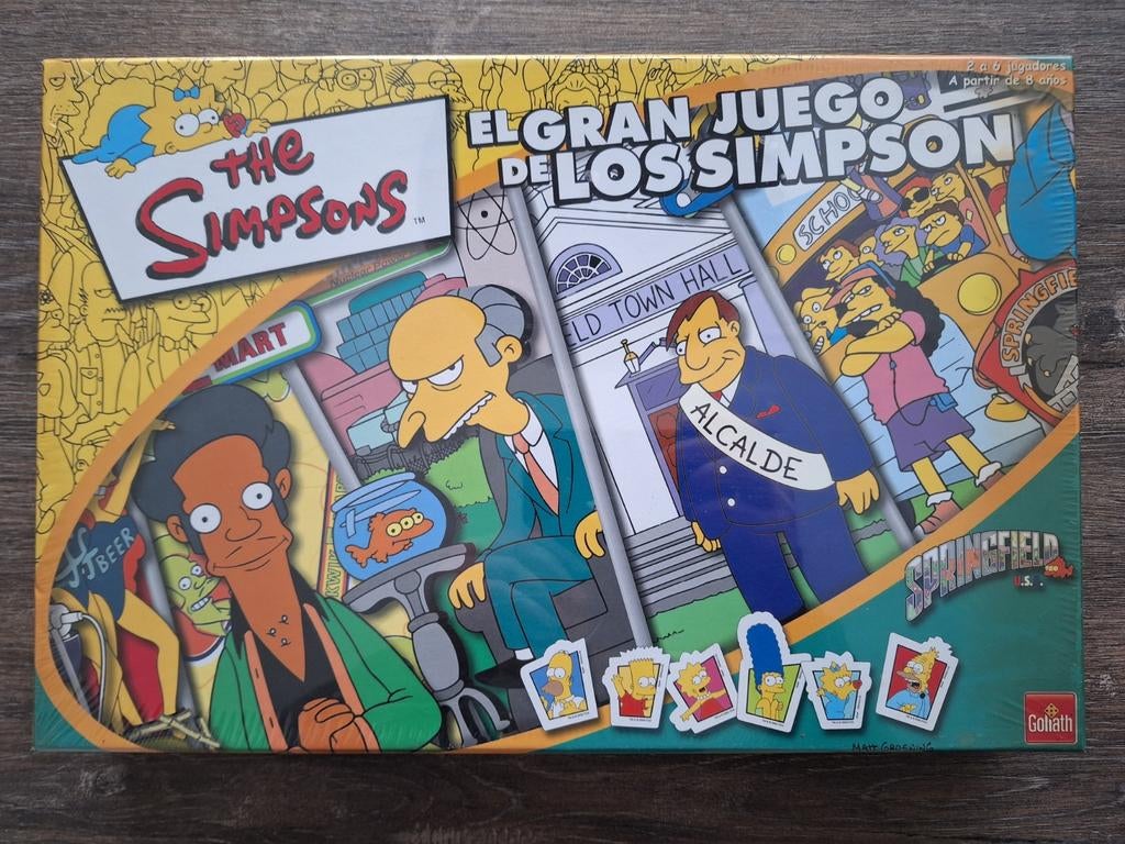 The Simpsons Springfield USA Board Game NIEUW uit 2000, Ophalen of Verzenden, Nieuw, Goliath