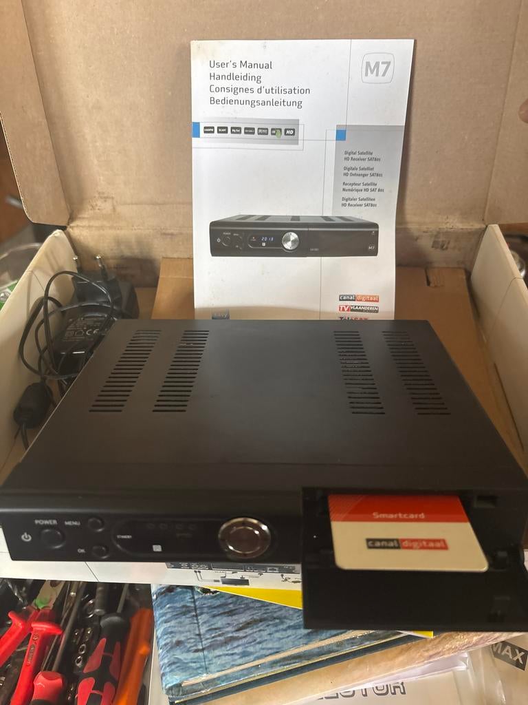 M7 Satbox digitale satelliet ontvanger bod vanaf 49,-, Verzenden, Gebruikt, Decoder