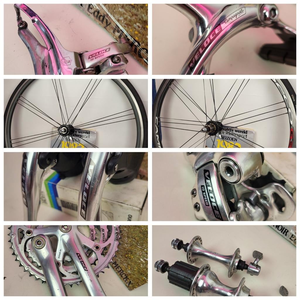 Campagnolo shifter triple derailleur crankstel naven wielen, Gebruikt, Campagnolo, Ophalen of Verzenden, Campagnolo