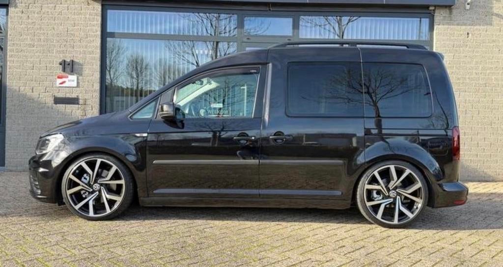 Volkswagen Caddy 1.4 TSI 92KW 2017 Zwart, Auto's, Voorwielaandrijving, 125 pk, 1287 kg, 4 cilinders