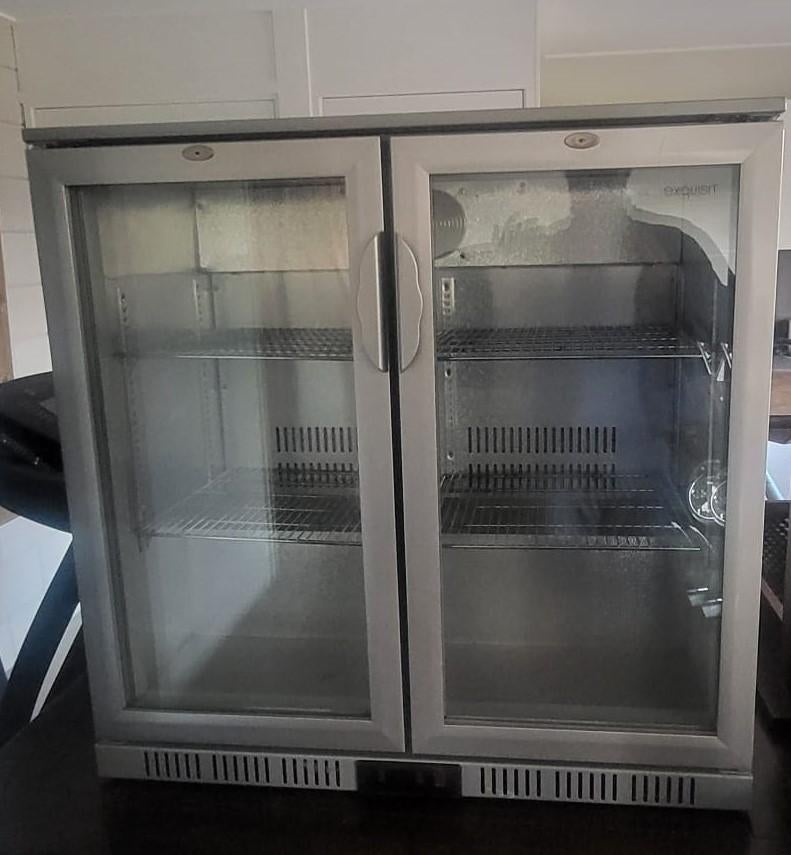 Exquisit GCUC200 horecakoelkast silver 2 stuks, 200 liter of meer, 60 cm of meer, Ophalen, 85 tot 120 cm