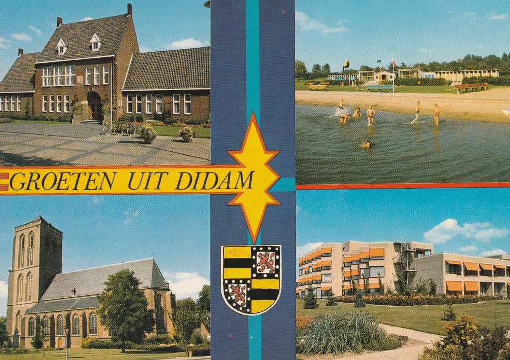 DIDAM Gemeentehuis Kerk Zwembad Bejaardencentrum Groeten, Verzenden, 1960 tot 1980, Gelopen, Gelderland