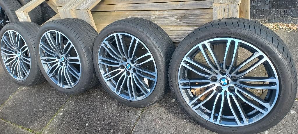 originele BMW velgen met zomerbanden (19 inch, set van 4), Banden en Velgen, Personenwagen, Zomerbanden, Ophalen