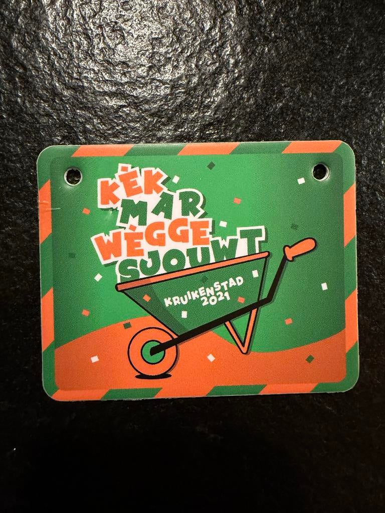 Insigne Kruikenstad 2021 - Kèk Mar Wegge Sjouwt, Ophalen of Verzenden, Nieuw