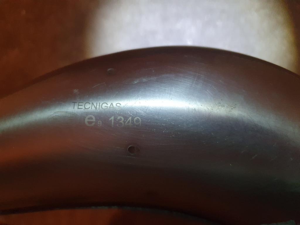 Uilaat bocht bovenlangs Rechtsom AM6 RVS Technigas Rieju MRT, Ophalen of Verzenden, Zo goed als nieuw, Technigas