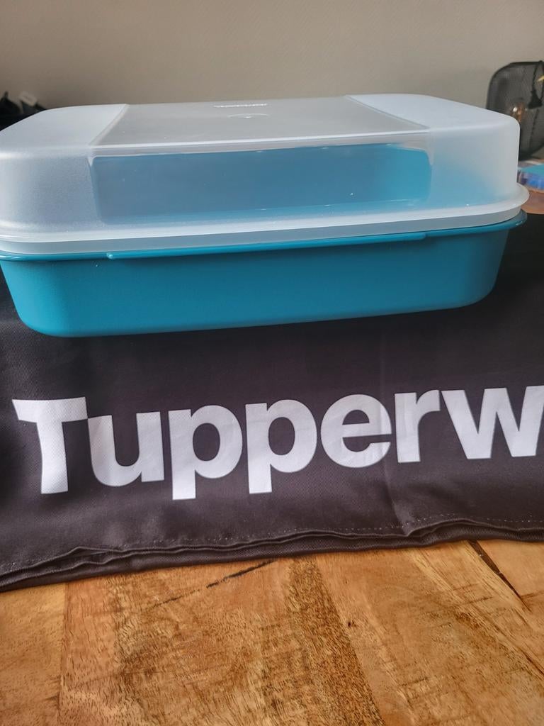 Tupperware Broodtrommel / Koektrommel, Ophalen of Verzenden, Nieuw, Blauw, Bus of Trommel