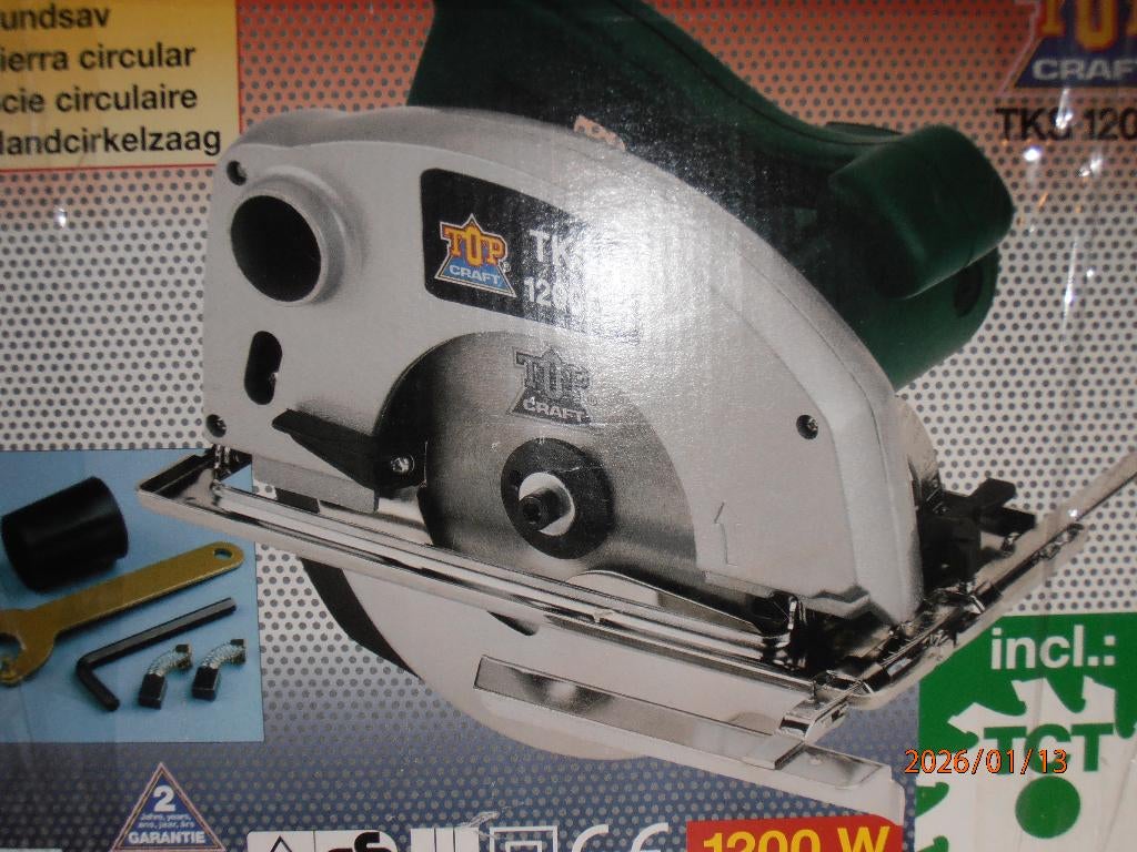 Circelzaag Topcraft, Doe-het-zelf en Verbouw, Topcraft/FERM, Cirkelzaag, 600 tot 1200 watt, Ophalen of Verzenden