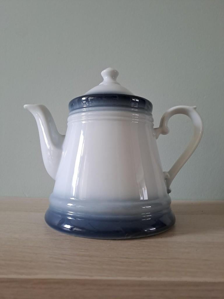 Vintage theepot blauw wit – Kronester Bavaria jaren 70/80, Keramiek, Nvt 2de hands, Overige typen, Nvt 2de hands