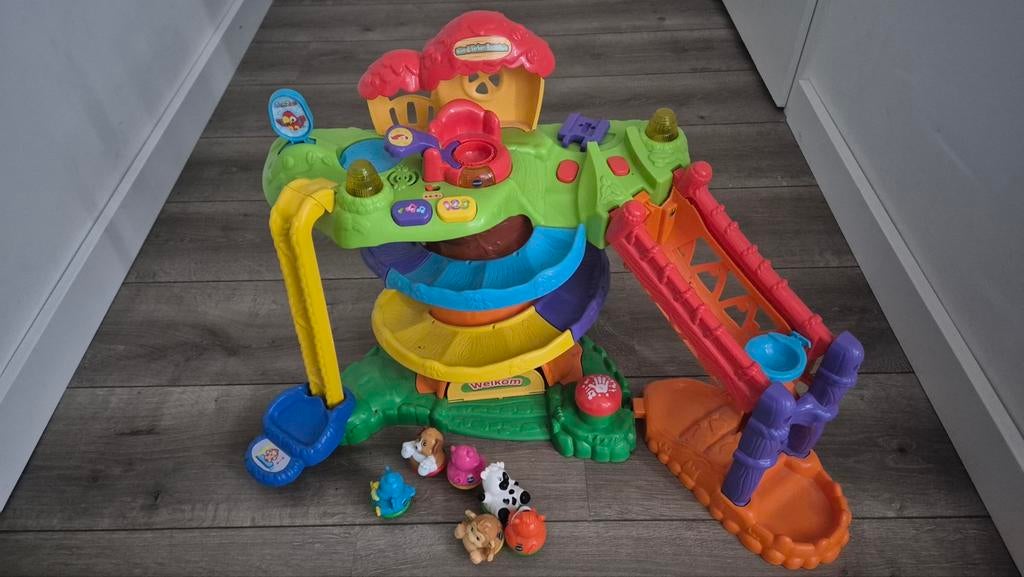Vtech Boomhuis met diertjes, Kinderen en Baby's, Speelgoed | Vtech, Ophalen of Verzenden, Zo goed als nieuw, 6 maanden tot 2 jaar