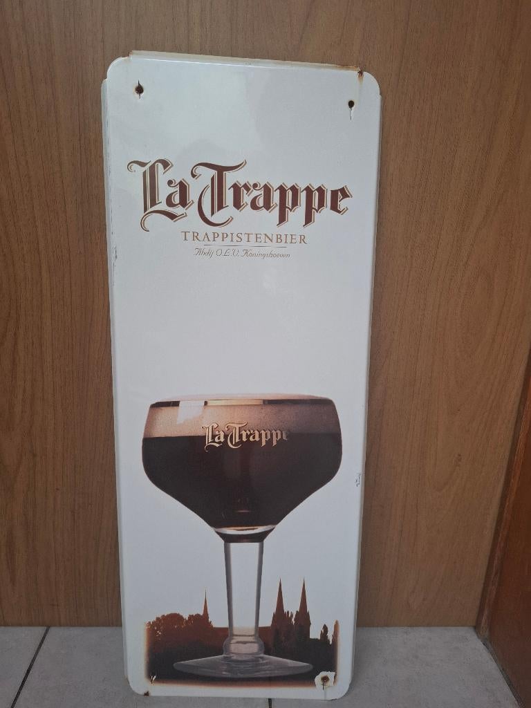 Emaillebord La Trappe, Verzamelen, Biermerken, Nieuw, Reclamebord, Plaat of Schild, La Trappe, Ophalen of Verzenden