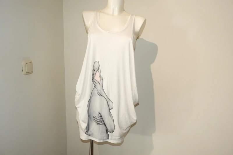 Christian Wijnants aparte top tuniek bijzondere afbeelding S