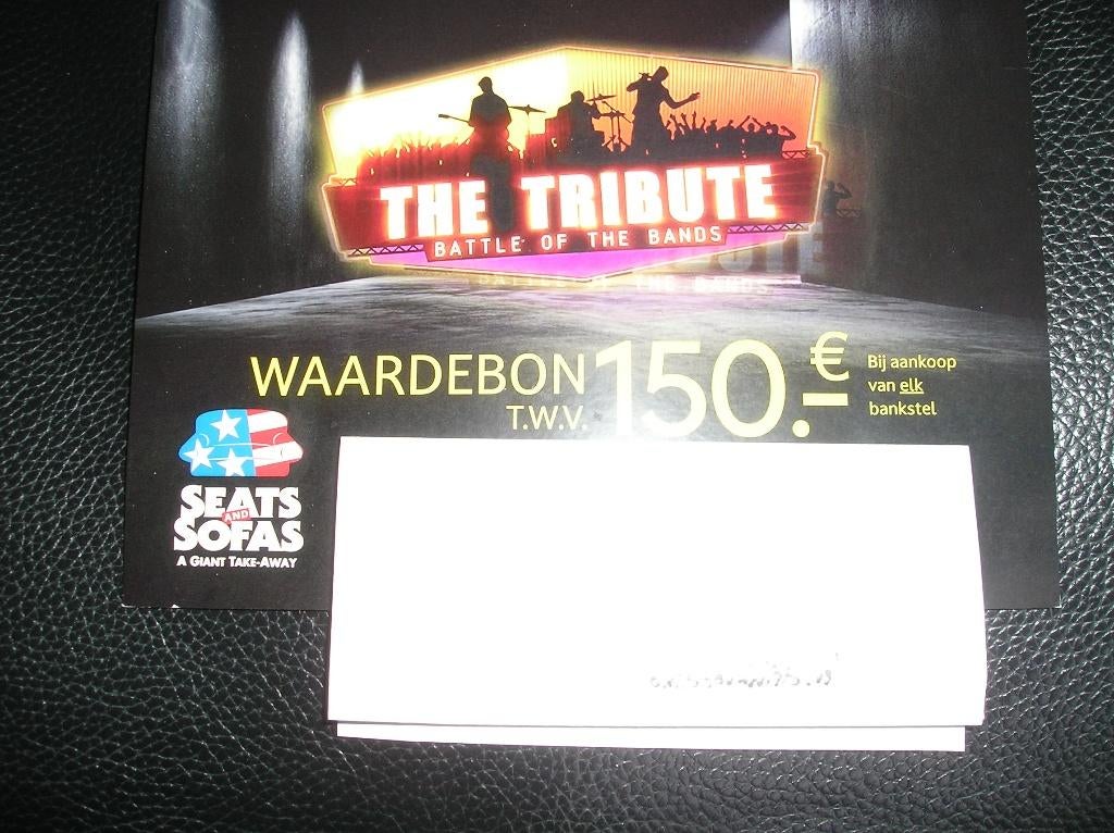 Waardebon Seats and sofas van € 150,-, Eén persoon, Kortingsbon, Warenhuis- of Winkelbon