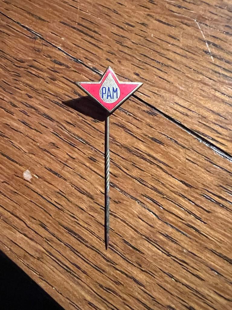 Vintage PAM Speldje, Verzamelen, Ophalen of Verzenden, Gebruikt, Merk, Speldje of Pin