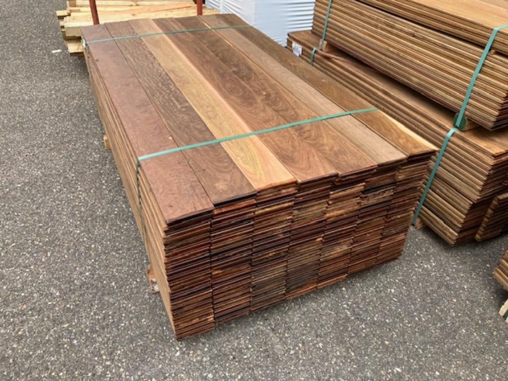 hardhouten vlonderplanken ,Ipé buitenparket met clipsysteem, Doe-het-zelf en Verbouw, Hout en Planken, Ophalen, 25 tot 50 mm, Nieuw