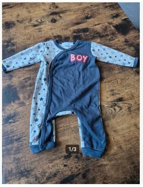 Grijze boy boxpakje met sterren maat 56 h4, Onbekend, Ophalen of Verzenden, Zo goed als nieuw, Onbekend