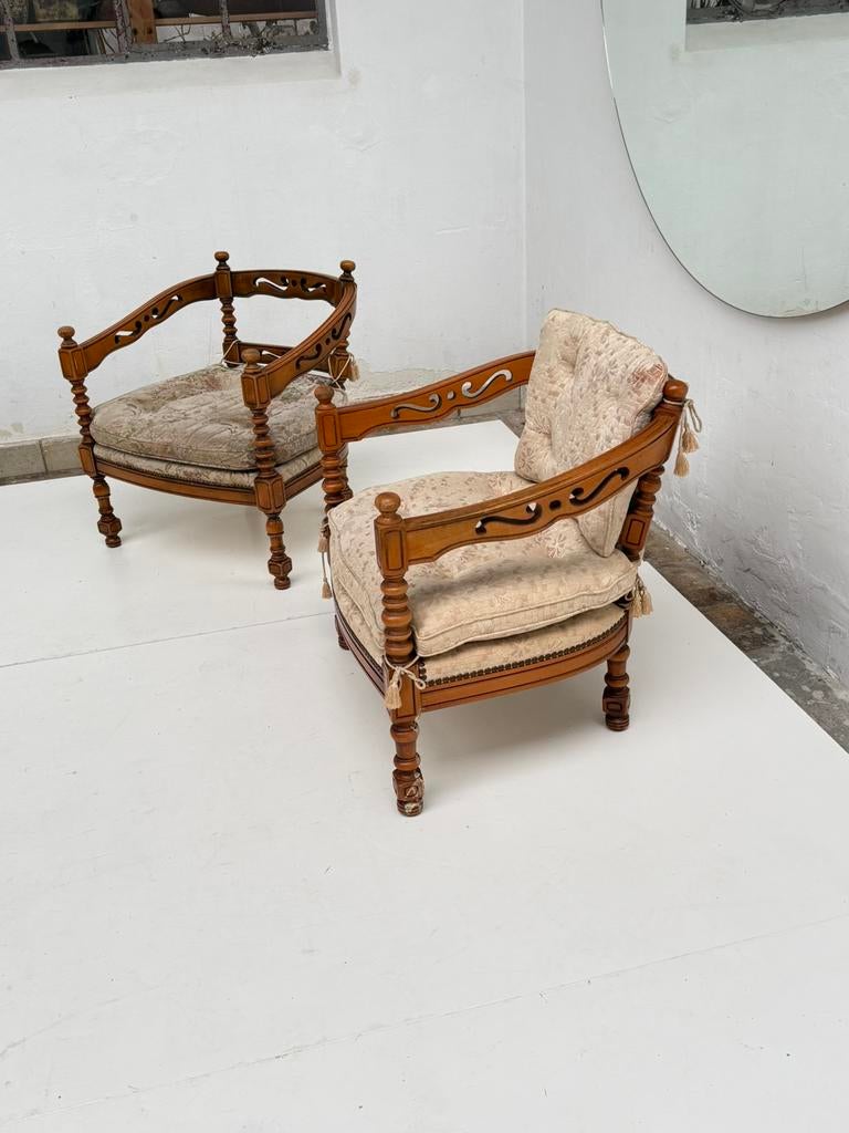 2 Giorgetti Fauteuils jaren 70 Italie design Nurigarage, Huis en Inrichting, Fauteuils, Ophalen, Gebruikt, Stof, Italiaans design