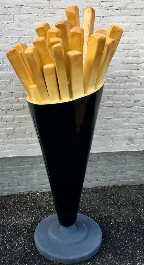 stoep reclame - frietzak patat friet hamburger ijsco, Ophalen of Verzenden, Overige typen