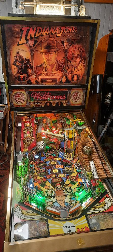 Indiana Jones in Gold, flipperkast, Verzamelen, Automaten | Flipperkasten, Ophalen of Verzenden, Williams, Zo goed als nieuw, Dot-matrix