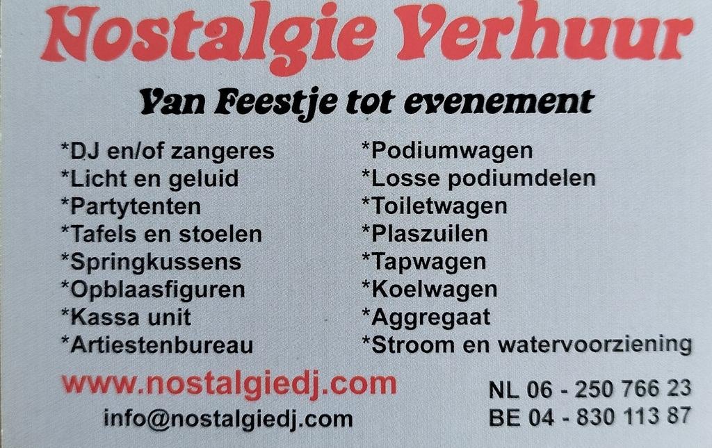 Party verhuur, feest vieren alles onder een dak