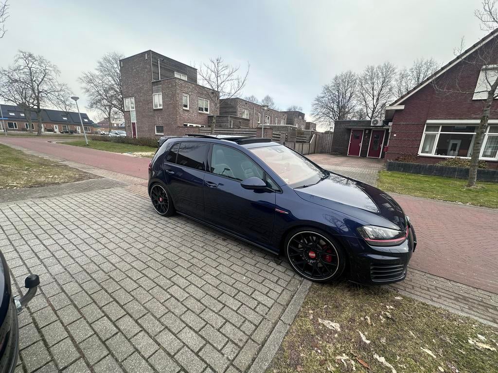 Verse apk! Volkswagen Golf  7 gti perfomance blauw | keyless, USB, Zwart, 1984 cc, Blauw