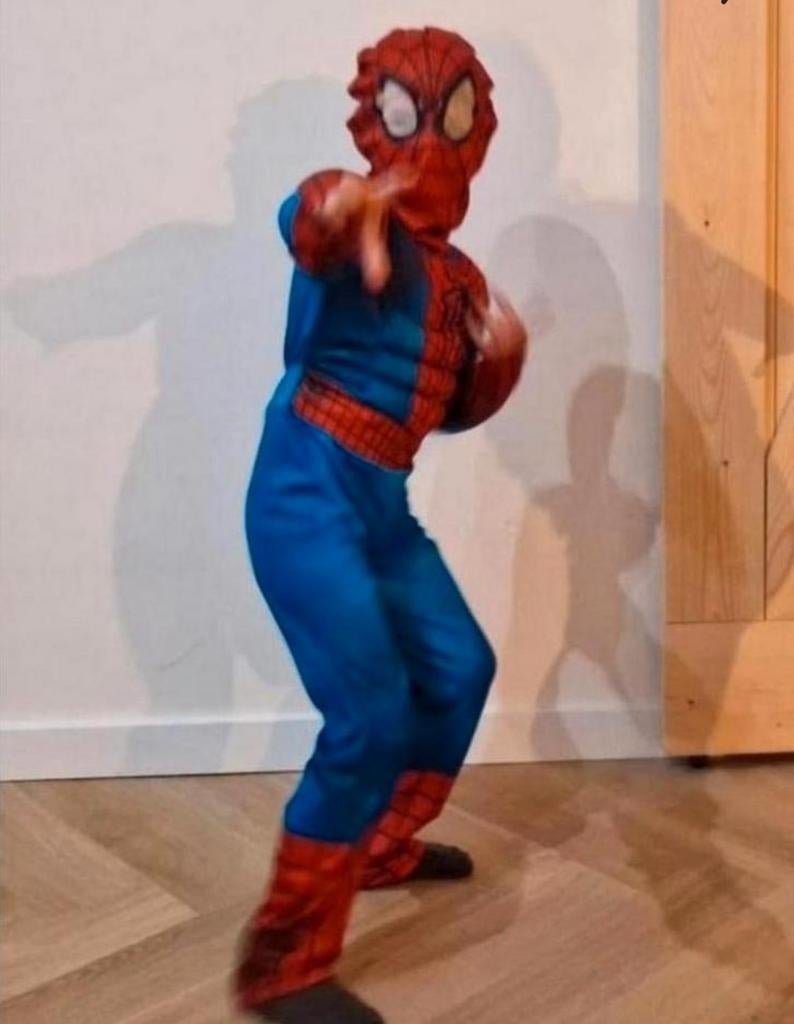 SPIDERMAN VERKLEEDPAK ( spier editie) Maat 134-140, Kinderen en Baby's, Carnavalskleding en Verkleedspullen, Ophalen of Verzenden