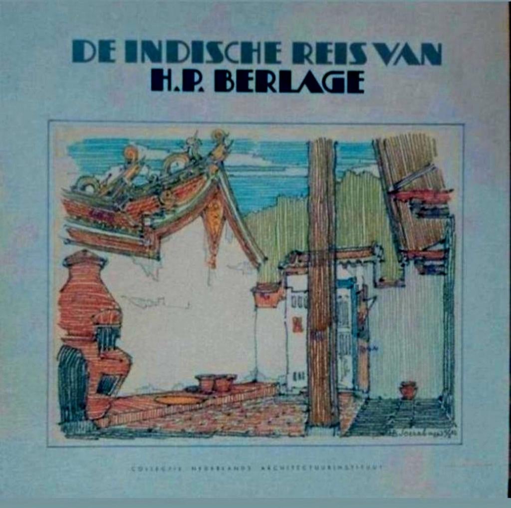 DE INDISCHE REIS VAN H.P. BERLAGE 46 platen in bewaardoos, Boeken, Verzenden, Zo goed als nieuw, Architecten