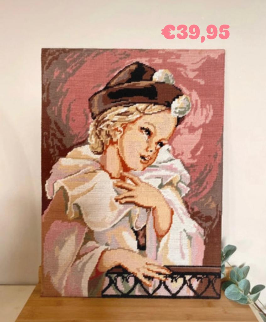 Vintage Wandkleed - Retro Charme, Ophalen of Verzenden, Gebruikt