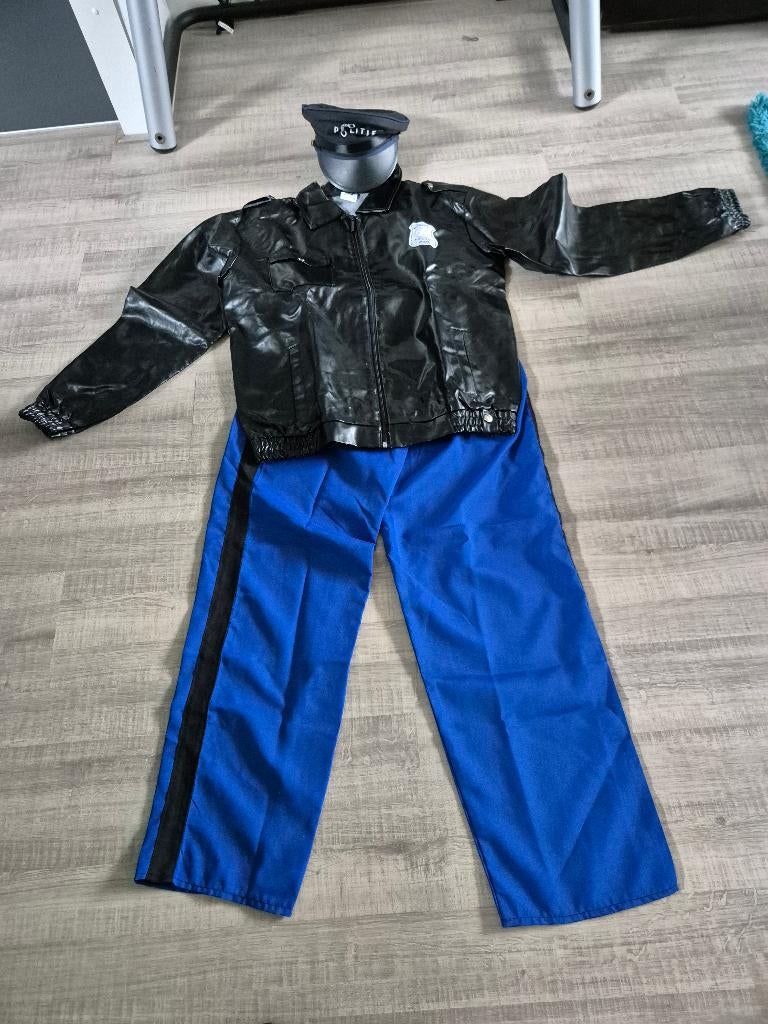 Politiepak maat 52 met pet, Kleding | Heren, Carnavalskleding en Feestkleding, Ophalen, Maat 52/54 (L), Carnaval, Kleding