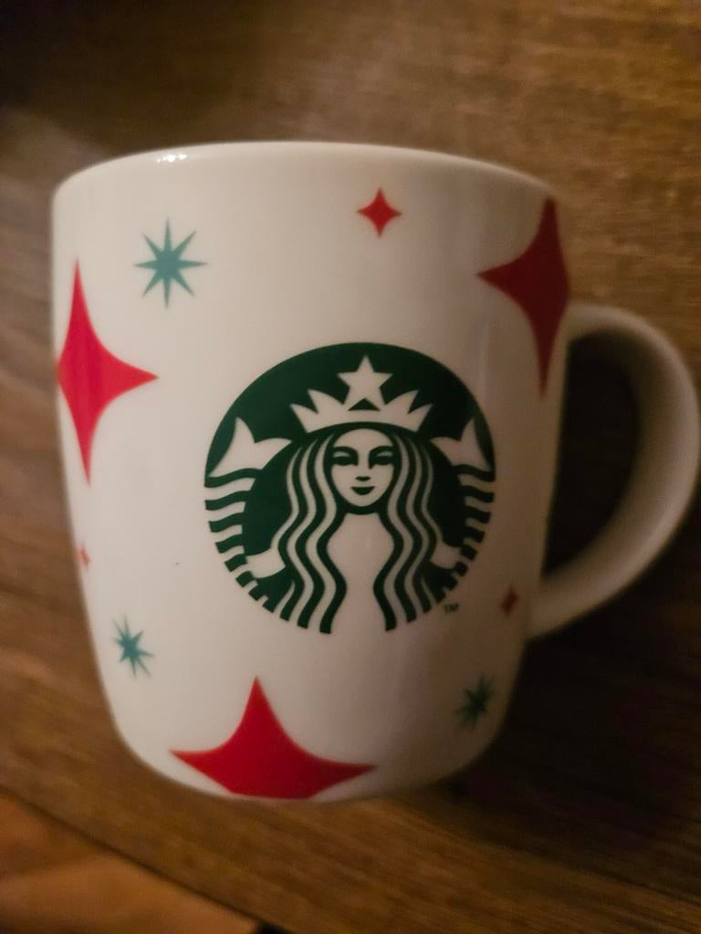 Starbucks Kerst Mok - 'Make it yours at home', Keramiek, Ophalen of Verzenden, Zo goed als nieuw, Overige stijlen