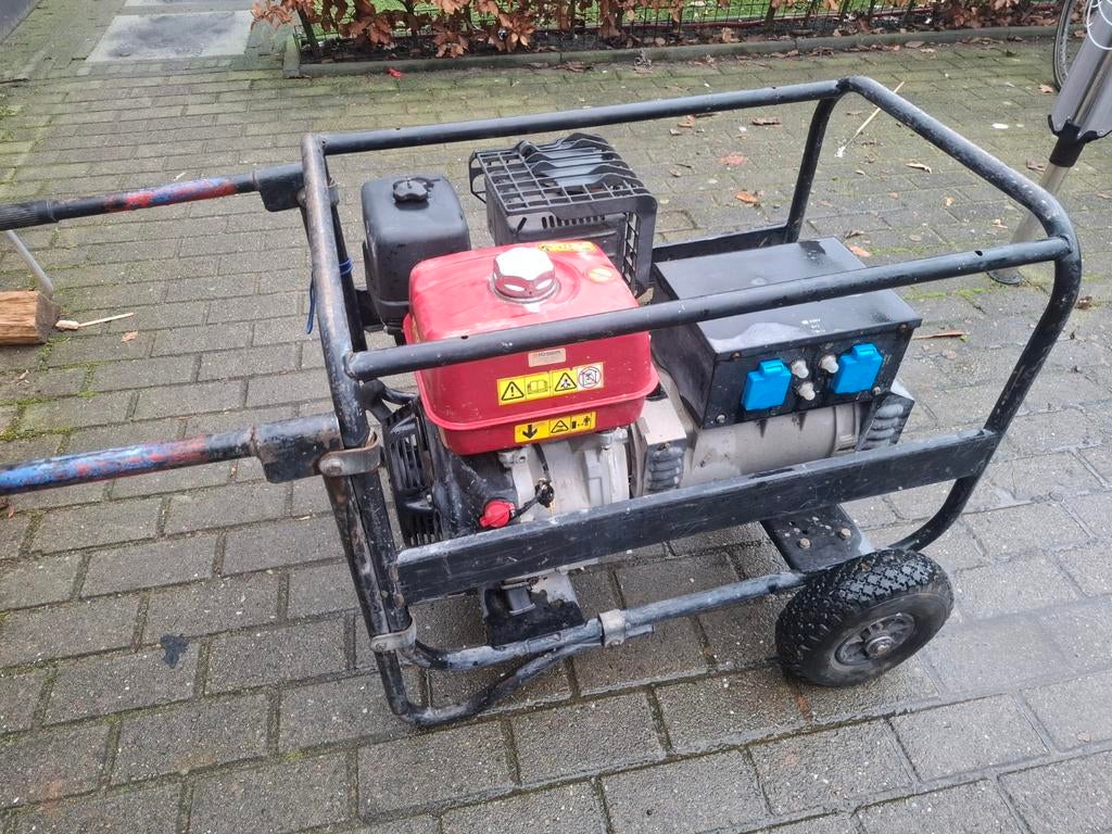 Honda Aggregaat generator benzine honda 230volt 5kw, Ophalen, Gebruikt, Minder dan 5 kVA, Benzine
