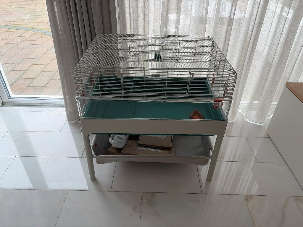 Z.G.A.N. Omlet hamster hok, Ophalen, 60 tot 90 cm, Zo goed als nieuw, 75 tot 110 cm