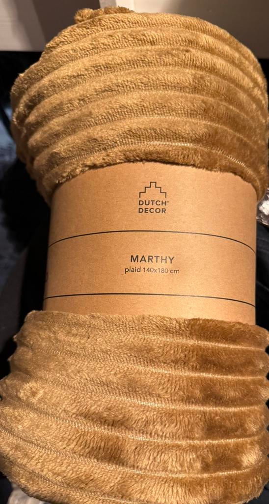 Plaid marty 140x180 woondeken nieuw, Ophalen of Verzenden, Zo goed als nieuw