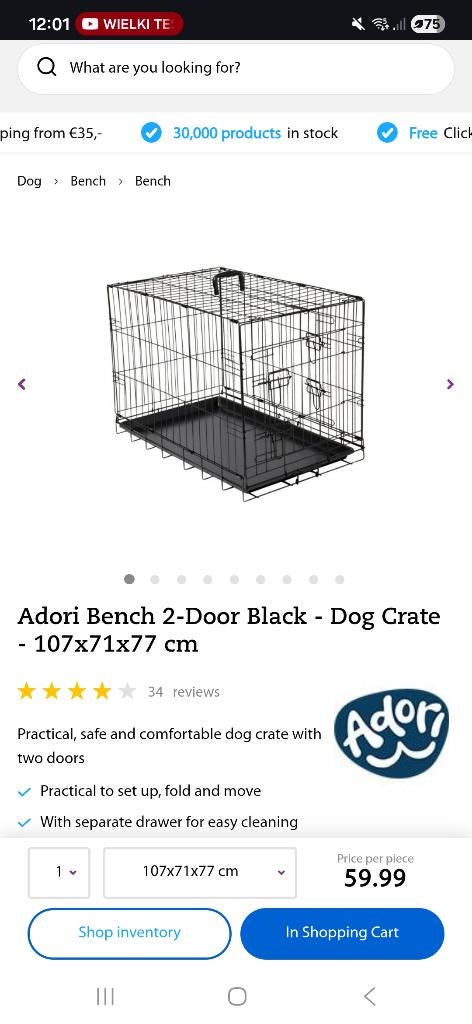 Pets place hondenbench, Dieren en Toebehoren, Ophalen, Nieuw