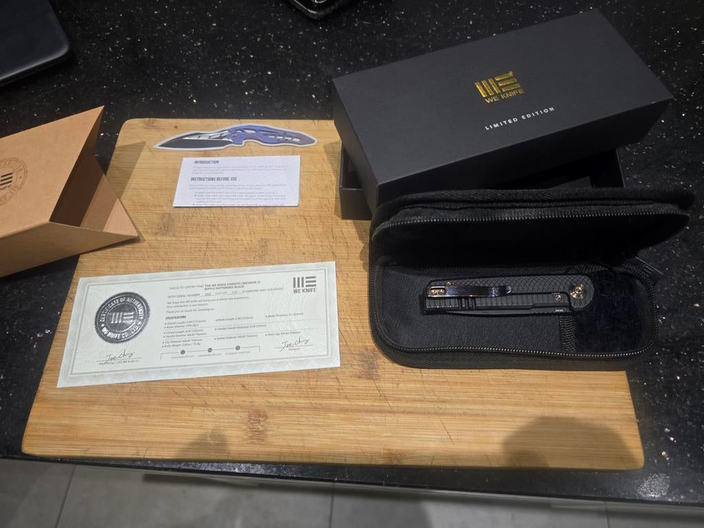 We Knife Charith Limited Edition zakmes, Ophalen of Verzenden, Landmacht, Amerika, Mes of Dolk