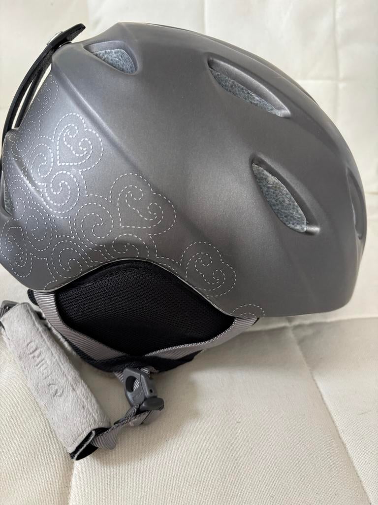 Giro Skihelm Dames - Maat M - Grijs - Zo goed als nieuw, Ophalen, Salomon, Zo goed als nieuw, Kleding